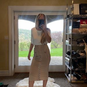 JLUX brand lace up skirt NWT